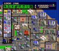 une photo d'Ã©cran de Sim City sur Nintendo Super Nes